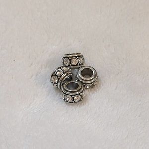 Set of 4 Rhinestone Bracelet Beads